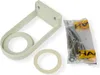 A white plastic sink bracket and mounting hardware are laid out on a white background. Produktbild-Vorschau