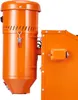 A close-up view of an orange dust collection system. Podgląd zdjęcia produktu