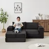 Modulares Cord-Schlafsofa 2-in-1, Corduroy Sofa mit Hocker Produktbild-Vorschau 8