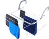 A white drying rack with towels hanging on it, against a white background. Podgląd zdjęcia produktu