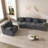 Merax Modulares Sofa 4-Sitzer aus Cordstoff, 4 frei Produktbild-Vorschau 12
