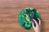 MuchoWow® Mauspad Mousepad Tiger - Kopf - Grün 30x30 cm - Produktbild-Vorschau 3