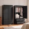 Kleiderschrank BEALIFE 90x50x180 cm mit Kleiderstange & 2 Produktbild-Vorschau 8