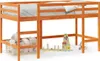 vidaXL Kinderhochbett mit Leiter Wachsbraun 80x200cm Produktbild-Vorschau 1