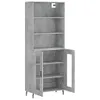 vidaXL Highboard Betongrau 69,5x34x180 cm Holzwerkstoff -  Produktbild-Vorschau 5