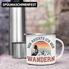 Trendation - Mir Reichts Ich Geh Wandern Emaille Tasse Produktbild-Vorschau 3