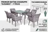 Gartenmöbel Essgruppe Sitzgruppe Outdoor QUITO grau Produktbild-Vorschau 4