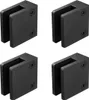Four black glass clamps are arranged in a 2x2 grid on a white background. Voir les images du produit