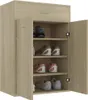 vidaXL Szafka na buty dąb sonoma 60x35x84 cm Materiał Podgląd zdjęcia produktu 9