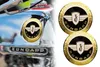 2x Zündapp Emblem, Tankemblem, Ø 65mm, Gold & Schwarz mit Produktbild-Vorschau 2
