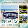 Lantigo Strandparavent Blaue Anker 6m Windschutz Produktbild-Vorschau 5