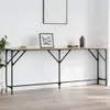 vidaXL Konzolový stôl Sonoma dub 200x29x75 cm odvodený Náhľad obrázku produktu 2