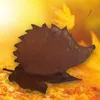 440s Rost-Igel auf Laub-Platte ca. 18 cm H Produktbild-Vorschau 5
