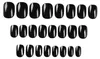24 Stück glänzend schwarze künstliche Fingernägel – Produktbild-Vorschau 1