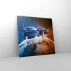 Bild auf Leinwand - Leinwandbild - Kosmos Sputnik - 70x70cm Produktbild-Vorschau 4
