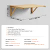 VEVOR Wandklapptisch, 80 x 60 cm, Wandmontage, Klapptisch, Produktbild-Vorschau 7