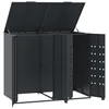 vidaXL Mülltonnenbox für 2 Tonnen Anthrazit 138x79x117 cm Produktbild-Vorschau 8