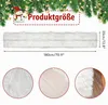 Tischläufer Felloptik Weiß 180x35 cm Kunstfell abwaschbar Produktbild-Vorschau 2