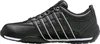 A side view of a black K-Swiss sneaker with white stripes. Produktbild-Vorschau