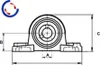 Plummer block Cuscinetto per alloggiamento Cuscinetto per Anteprima dell’immagine prodotto 3