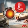 Elektro Heizlüfter Heizgerät mit Thermostat Keramik Produktbild-Vorschau 7