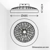 Briloner LED Plafonnier avec ventilateur, 5 vitesses, Voir les images du produit 5