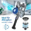CLEANmaxx Akku-Hand- & Bodenstaubsauger - anthrazit/blau Produktbild-Vorschau 2