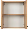 An open cabinet with two shelves, made of wood-effect material. Podgląd zdjęcia produktu