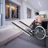 JOIEYOU 2X Rollstuhlrampe Teleskop 91-153 cm Aluminium Produktbild-Vorschau 4