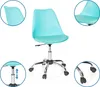 A collage of images showing a turquoise office chair from different angles, including close-ups of its features. Náhled obrázku produktu