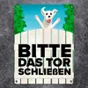 Bitte das Tor schließen Metallschild in 15x20 cm mit Produktbild-Vorschau 2