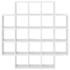 Möbel Wandregal Weiß 100 x 13 x 100 cm Holzwerkstoff - Produktbild-Vorschau 4