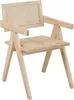 SIT Möbel Armlehnstuhl mit Rattan-Sitzfläche | gepolsterter Produktbild-Vorschau 1