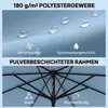 Outsunny Sonnenschirm Ø265 cm, Balkonschirm Strandschirm Produktbild-Vorschau 7