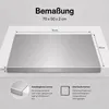 Arbeitsplatte aus Edelstahl 700x500x20mm Produktbild-Vorschau 4