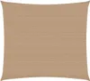 vidaXL Sonnensegel 160 g/m² Taupe 4x4 m HDPE Produktbild-Vorschau 8