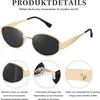 kunchu Sonnenbrille Damen Polarisiert Retro Oval UV400 Produktbild-Vorschau 4
