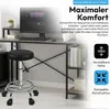 Ergonomische rolstoel voor werkplekken, zwart - Verstelbare Productafbeelding-voorbeeld 4