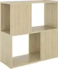 vidaXL Regál Sonoma Dub 60x24x63 cm odvodený výrobok z Náhľad obrázku produktu 1