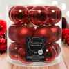 Weihnachtskugeln Glas 4cm 18 Stück - Weihnachtsrot Produktbild-Vorschau 15