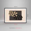 Gerahmtes Poster - Schwarzer Rahmen - Blätter Form Figur - Produktbild-Vorschau 5
