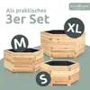 holz4home® 3er SetOutdoor Pflanzkübel  I 6-Eckig aus Produktbild-Vorschau 6