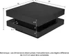 okwish Table basse carrée noire 70 x 70 x 36 cm – style Voir les images du produit 4