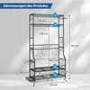 COSTWAY 3 torby golfowe do przechowywania w garażu, mobilny Podgląd zdjęcia produktu 3