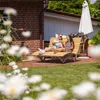 Waldsofa Classic, Lärche, Wellenliege, Sonnenliege Produktbild-Vorschau 2