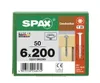 SPAX 251010602005 Tellerschrauben 6 mm 200 mm T-Profil Produktbild-Vorschau 2