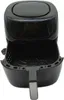 A black Russell Hobbs air fryer with its basket pulled out, shown against a white background. Produktbild-Vorschau