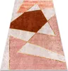 MIRO 52097.802 Waschteppich geometrisch Anti-Rutsch - rosa Produktbild-Vorschau 1