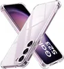 A clear protective phone case is shown diagonally, with a phone inside it. Produktbild-Vorschau