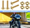 4x Visière En Titane Ensemble De Vis Pour Pare-Brise, Voir les images du produit 1